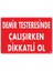 Demir Testeresinde Çalışırken Dikkatli Ol Uyarı Levhası 25 x 35 cm KOD:239 1