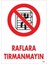 Raflara Tırmanmayın Uyarı Levhası 25 x 35 cm KOD:604 1