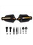 Çift Motosiklet El Muhafızları 7/8 Inç 22MM Gidon Handguard Kolu Koruyucu Bisiklet Fırça Rüzgar Guard (Siyah) (Yurt Dışından) 2