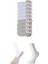 Gri ve Beyaz Erkek Babet Çorap 9 çift 1