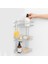 Köşe Rafı Üç Katlı Krom Banyo Duş Şampuanlık Paslanmaz Metal Duvar Tipi Düzenleyici Organizer 3