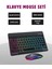 Buğz Türkçe Q Klavye Düzenli Rgb Kablosuz Klavye Mouse Set 1