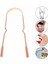 Bakır Oil Pulling Yağ Çekme Dil Plak Temizleme Aleti Dil Fırçası Sıyırıcı Dil Kaşığı 1