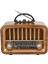 Taşınabilir USB İle Şarj Olabilen Klasik AM /FM/SW Transistör Retro Tipi Klasik Radyo 1