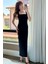 Siyah Askılı Maxi Elbise 7