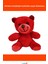 Kırmızı Peluş Oyuncak Ayıcık 25 cm 2