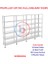 6 Katlı 4'lü Galvaniz Çelik Raf - Depo, Arşiv, Kiler, Dosya, Market Rafı - 31x75 cm-250 cm-1.00 mm 4