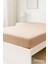 Çift Kişilik Düz Penye %100 Pamuklu Lastikli Çarşaf 180X200 Newsheet Kahverengi 1