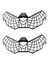 2x Motosiklet Far Koruma Izgarası Grille Koruma Koruma Mesh Benelli TRK702X TRK702 x Trk 702X 702 x 2023 2024 (Yurt Dışından) 1