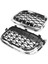2pcs Set Ön Böbrek Grilles Elmas Meteor Tarzı Krom Bmw X3 X4 F25 F26 14-18 (Yurt Dışından) 5