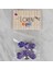 Loren Crafts lila 8 li düğme - 235 1