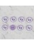 Loren Crafts lila 8 li ayak izi düğme - 437 2