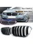 Araba Chrome+Parlak Siyah Çift Çabuk Ön Böbrek Izgara F10/ F11 M5 535I 550I 528I 4-Door 2010-2017 (Yurt Dışından) 2