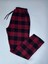 Yumuşak Dokulu Rahat Kalıp Kışlık Unisex Pazen Pijama Pantolonu Bordo -Konforlu Stilin Yeni Hali 1