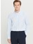 Tailored Fit Düğmeli Yaka Açık Mavi Erkek Gömlek ACE020261597_AMV 1