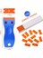Plastik Tıraş Bıçağı Sıyırıcı 100 Adet Plastik Bıçaklı 4pcs Kazıyıcı Araçlar Çift Kenar Jilet Kazıyıcı Temizlik Kaldırma (Yurt Dışından) 3