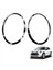 Mini Cooper Için 2x F55 F57 03-18 Krom Sol Sağ Ön Farlar Çerçeve Far Kaş Halka Kapağı Trim Değiştirme (Yurt Dışından) 3