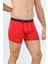 - Erkek Pamuk Likralı Boxer Kırmızı 1