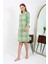 - Pamuk Ev Elbisesi Tunik Gecelik Yeşil 3