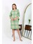 - Pamuk Ev Elbisesi Tunik Gecelik Yeşil 5