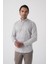 Regular Fit Paşa Yaka Pamuk Gri Erkek Gömlek GMEKS4K242028_D55 2