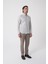 Regular Fit Paşa Yaka Pamuk Gri Erkek Gömlek GMEKS4K242028_D55 3
