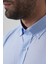 Regular Fit Erkek Uzun Kol Paşa Yaka Cepsiz Pamuk Mavi Gömlek GMCZG250133_D35 5