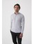 Regular Fit Erkek Napoli Yaka Uzun Kol Cepsiz Pamuk Gri Gömlek GMCZG250127_55 2