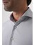 Regular Fit Erkek Napoli Yaka Uzun Kol Cepsiz Pamuk Gri Gömlek GMCZG250127_55 5
