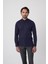 Regular Fit Erkek Uzun Kol Cepsiz Pamuk Lacivert Gömlek GMCZG250134_C39 1
