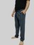 Büyük Beden Pijama Altı - Unisex Battal Beden Cepli %100 Cotton Checkered Plaid Tek Alt Pijama 2