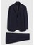 Koyu Lacivert Düz Zeroweight Slim Fit Yün Karışımlı Takım Elbise 1