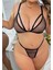 - Büyük Beden Fantezi Seksi File Sütyen Tanga Takımı TG275442 1