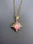 Pembe Gold Güneş Kolye Çelik 2