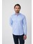 Erkek Uzun Kollu Regular Fit Mavi Klasik Gömlek GMARS252161_E35 2