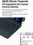 iPad Pro 12 ile Uyumlu (3-4-5-6 Nesil) / iPad Air 6 ile Uyumlu 13'' M2 Kablosuz Bluetooth Klavye 12.9, Touchpad’li, Dijital Ekranlı, Şarj Edilebilir, Türkçe Q, 64 Tuşlu 2