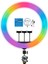 Rgb Ringlight 45CM Işıklı 3'lü Telefon Tutucu LJJ18 LED Selfie Youtuber Tiktok Işığı Kumandalı 1