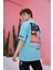 R-5555 Maximum Baskılı Oversize T-shirt 1
