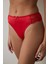Kırmzı Easy Lace V Shape Tanga Külot 1
