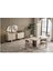 Alanya Yemek Odası Modern Tasarım MDF Malzeme 195x95x76 cm Boyutlarıyla 7