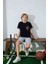 Erkek Çocuk Sportswear Basket T-Shirt Sweatshirt Alt Bisiklet Yaka Orta Kalın Pijama TAKIMI-3946 4