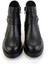 Siyah Hakiki Deri Kadın Bot & Bootie K02717030403 4