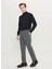 Bağlamalı Bel Dar Paça Jogger Gri Melanj Erkek Pantolon ACE001261527_GMJ 2