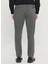 Bağlamalı Bel Dar Paça Jogger Gri Melanj Erkek Pantolon ACE001261527_GMJ 5