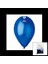 GM-110-36-54 Metalik - Mavi Balon 11&amp;amp;apos;&amp;amp;apos; - 28CM - 100 Parça (K95) 1