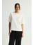 Cepleri ve Yakası Taşlı Tişört Kemik 175L9677000 4
