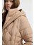 Kemerli Kısa Şişme Mont Camel 15245278000 2