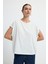 Pul Nakışlı Tişört Kemik 17545830000 4