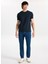 Yüksek Bel Tapered Fit Indigo Erkek Denim Pantolon Toledo TAPERED-1418 1