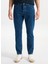 Yüksek Bel Tapered Fit Indigo Erkek Denim Pantolon Toledo TAPERED-1418 2